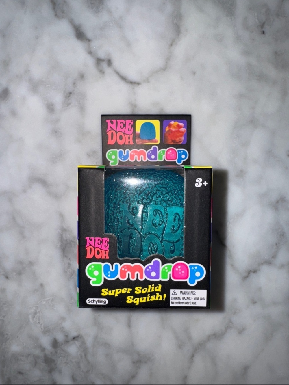 NWT NEE DOH Viral Gumdrop Super Solid Squish - Blue